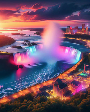 Niagra - Horseshoe Falls Color Sunrise